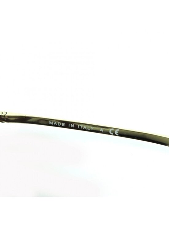 Chanel CC Logo Boston Mirror Lens Sunglasses Gold Marble 55 18 140